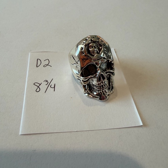 Other - Men Biker Ring Skull Ring Stainless Steel Size 8.3/4